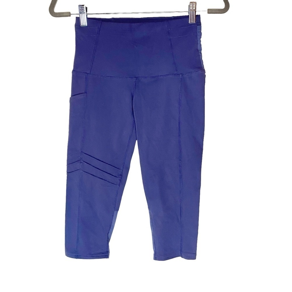 Oiselle Pocket Jogger Knickers Leggings Blue 02